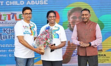 Padam Shri PT Usha Flags Offs and Runs Little Millennium Kids Marathon - a Unique Platform to Support the Cause Against Child Abuse