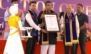 "Great Pleasure to Receive Honorary Degree from Galgotias University which is Now World renowned"- Nitin Gadkari Union Minister of Road Transport and Highways