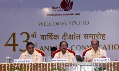 IRMA's students must play an important role in eliminating the gaps between urban and rural India: Venkaiah Naidu