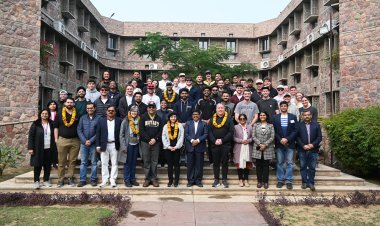 Friendship on Pitch; IIHMR University Hosts Bryant University for a Friendly Match